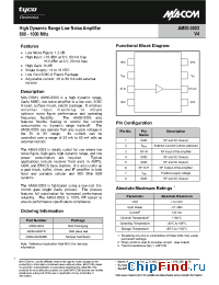 Datasheet AM50-0003 manufacturer M/A-COM